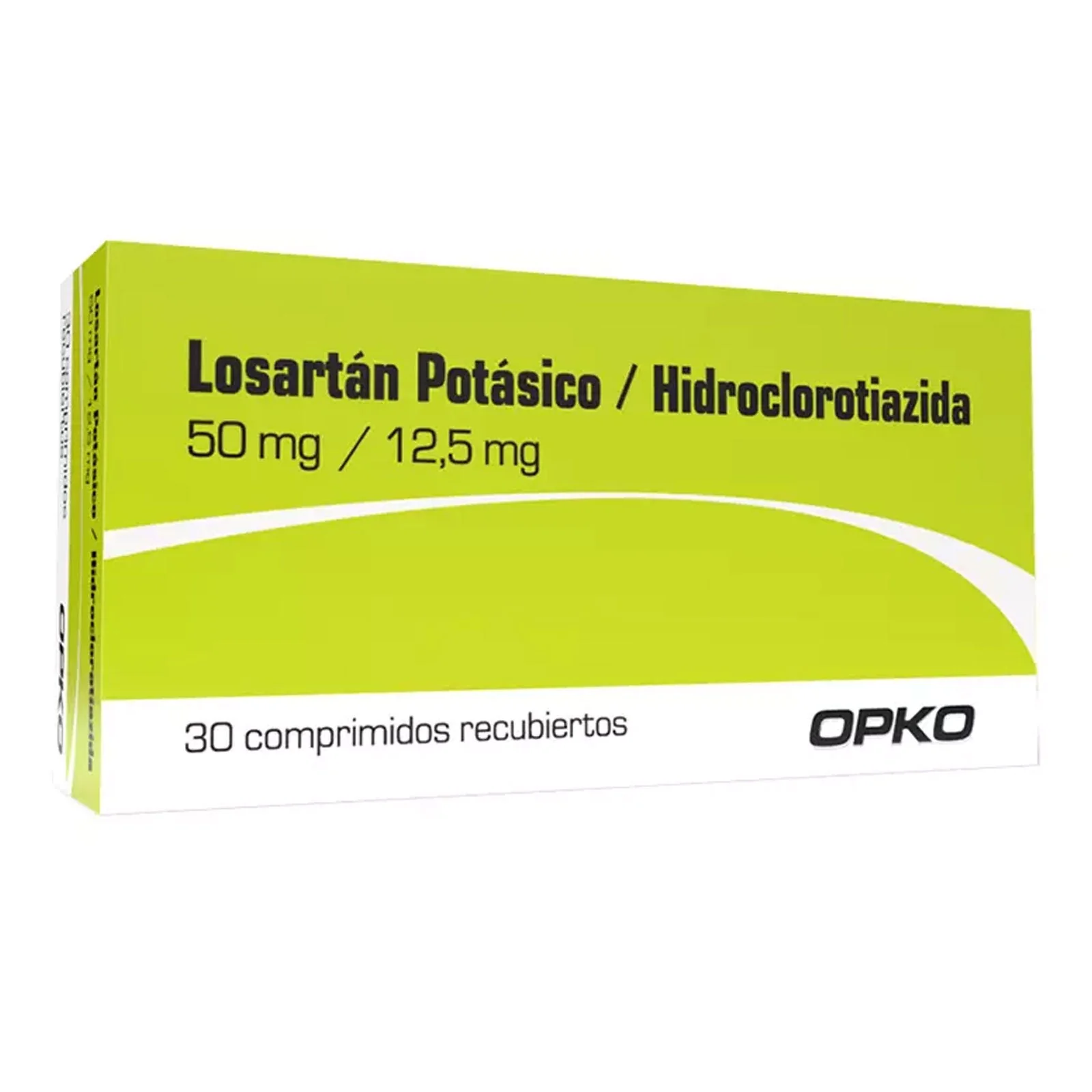 Losartán + Hidroclorotiazida 50/12.5 mg x 30 Comprimidos - OPKO