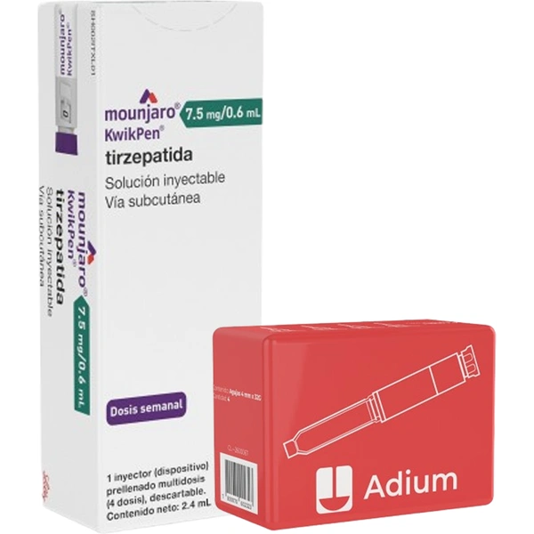 Mounjaro KwikPen 7,5 mg/0,6 mL Inyectable 4 Dosis - Tirzepatida