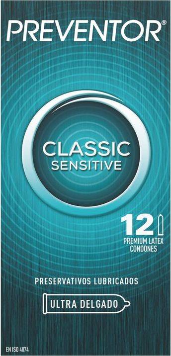 Preventor Classic Sensitive Ultra Delgado 12 Preservativos