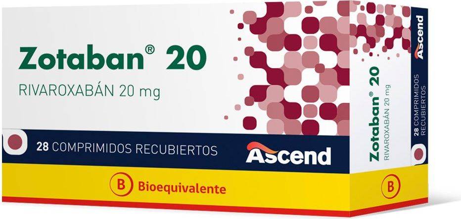 Zotaban 20 mg x 28 Comprimidos - Rivaroxabán