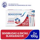 Pasta Dental Sensodyne Repara y Protege Blanqueador Mega 2x100gr
