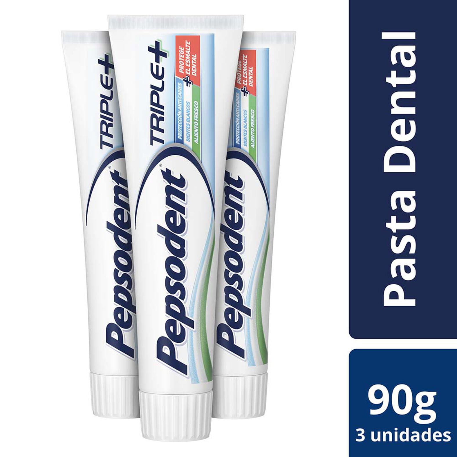 Pepsodent Triple+ Pack Ahorro 3 x 90 g Pasta Dental
