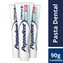 Pepsodent Pasta Dental Triple 90 g x 3 Unidades