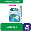 Tabletas Corega Limpiadoras de Protesis Dentales Efervescente 30 un