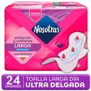 Toalla Higiénica Nosotras Ultra Delgada Larga Tela Extra Suave 24 Un