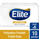 Elite Pañuelo Desechable Antiviral x 6 Unidades