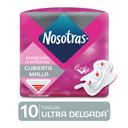 Nosotras Toalla Higienica Ultrafina Invisible Con Gel Tela Malla x 10 Unidades