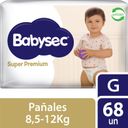 Pañales Babysec Super Premium G 68 un