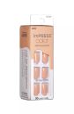 Uñas Kiss Ivy Beauty Impress Color Point Pink 30 unidades