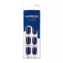 Impress Color Press On Manicure Never Too Navy 30 un