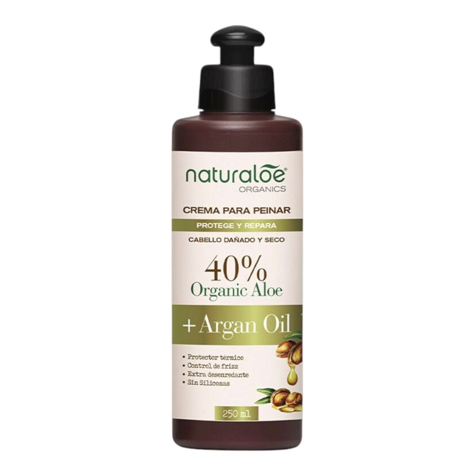Naturaloe Organics Crema para Peinar Reparación 250 ml