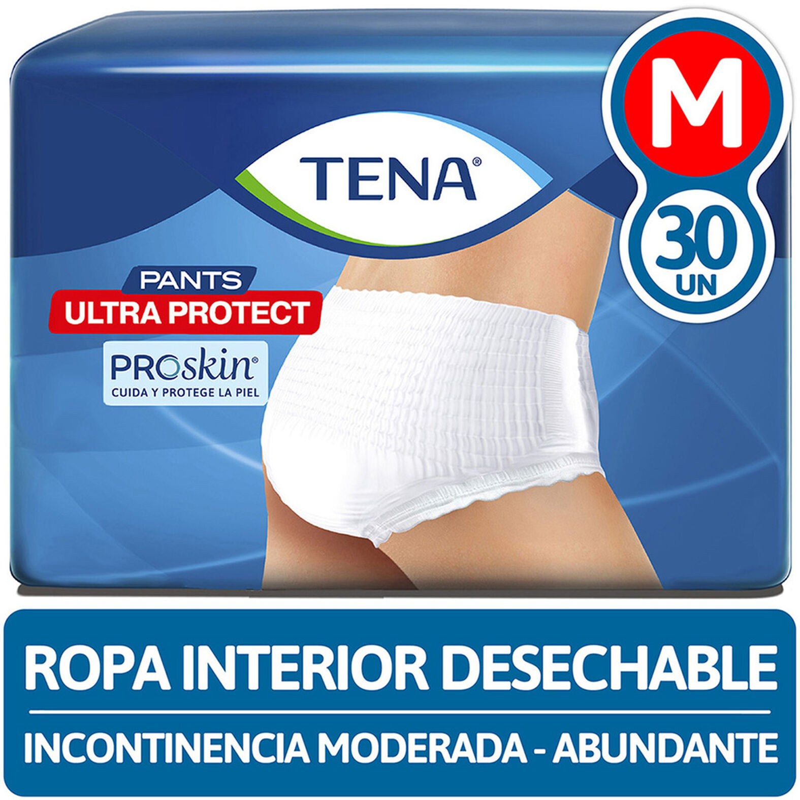 TENA Pants Ultra Protect M 30 Unidades - Ropa Interior Desechable
