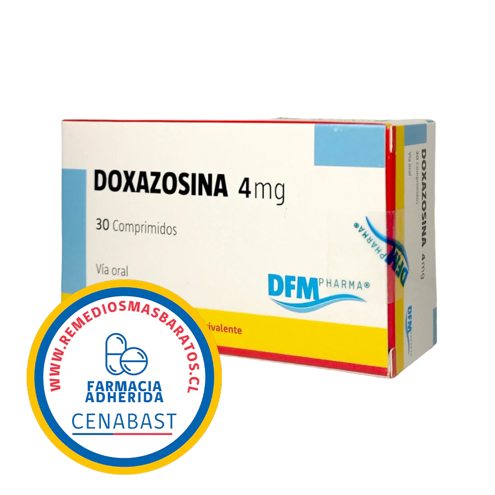 Doxazosina 4 mg x 30 Comprimidos Ley Cenabast - DFM