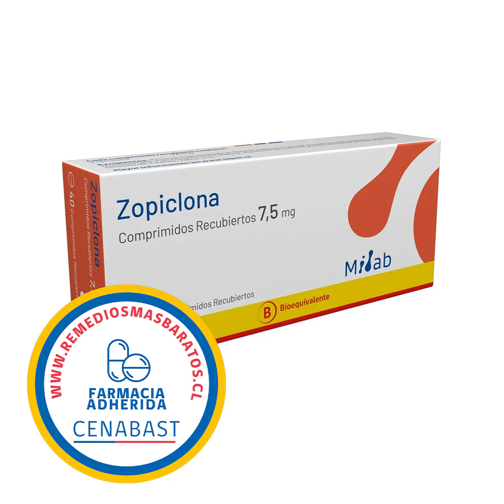 Zopiclona 7,5 mg x 30 Comprimidos - Bioequivalente