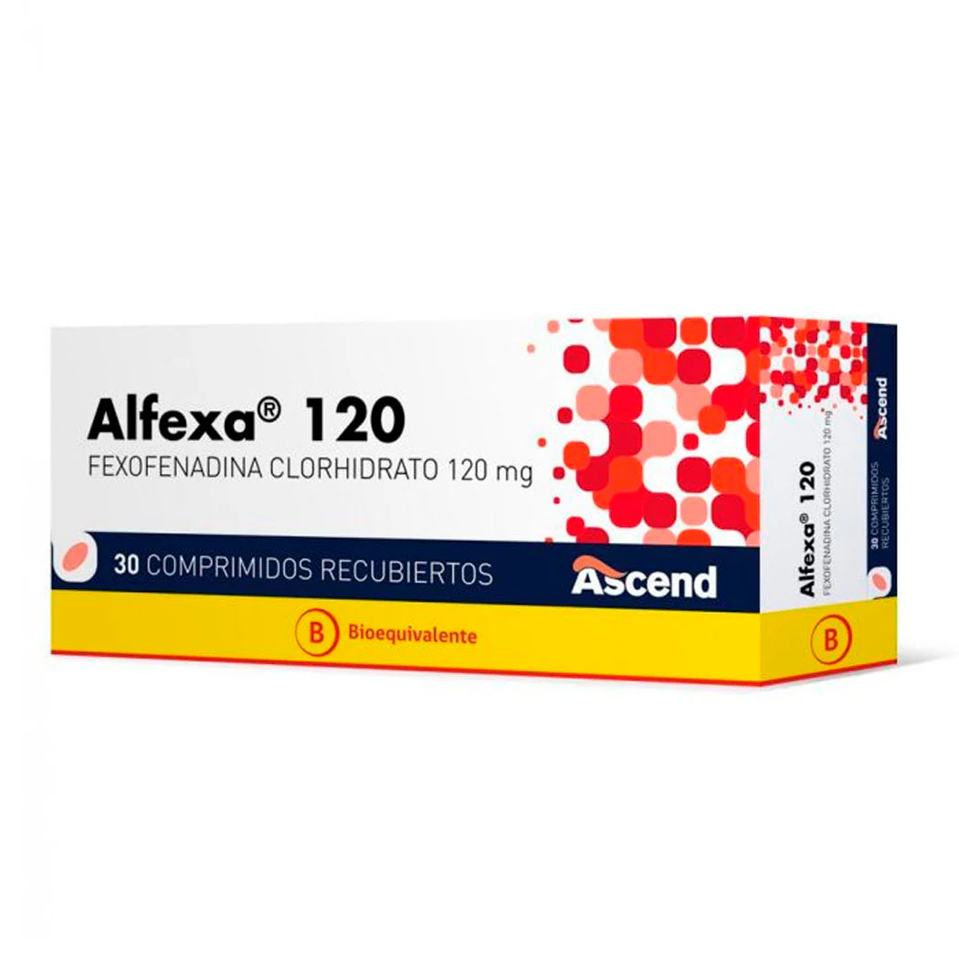 Alfexa 120 mg x 30 Comprimidos Recubiertos - Fexofenadina