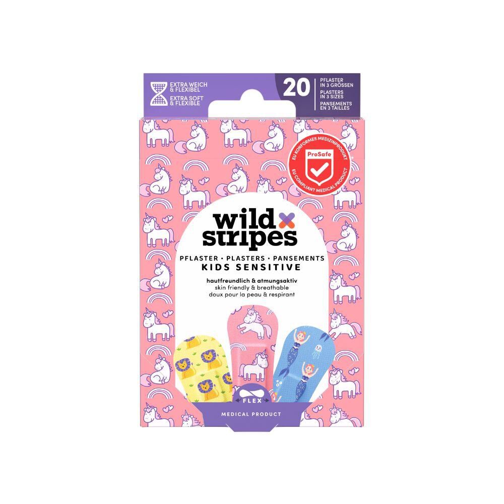Wild Stripes Curitas Sensitive Fantasy Kids 20 Unidades