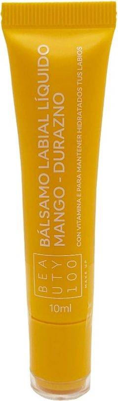 Beauty 100 Bálsamo Labial Líquido Mango-Durazno 10 ml
