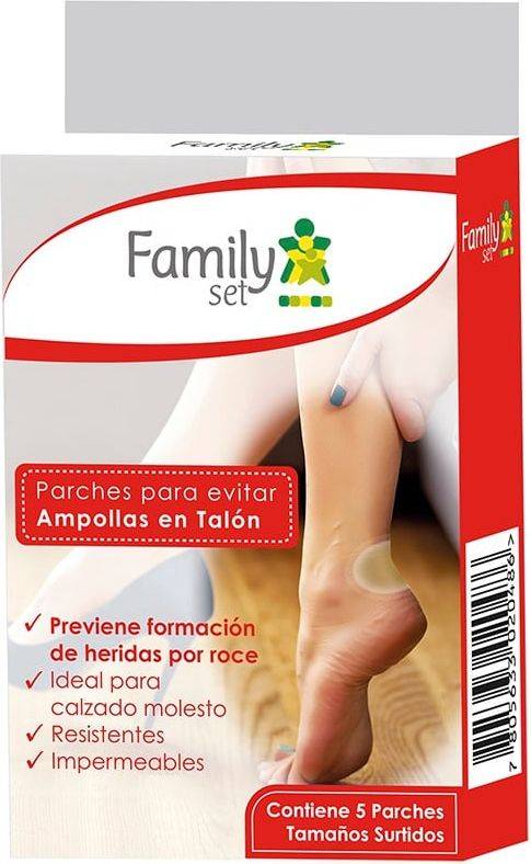 Family Set Parches para Talón Transparente x4
