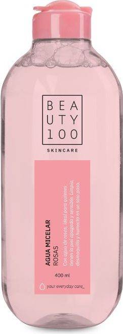 Beauty 100 Agua Micelar Rosas 400 ml