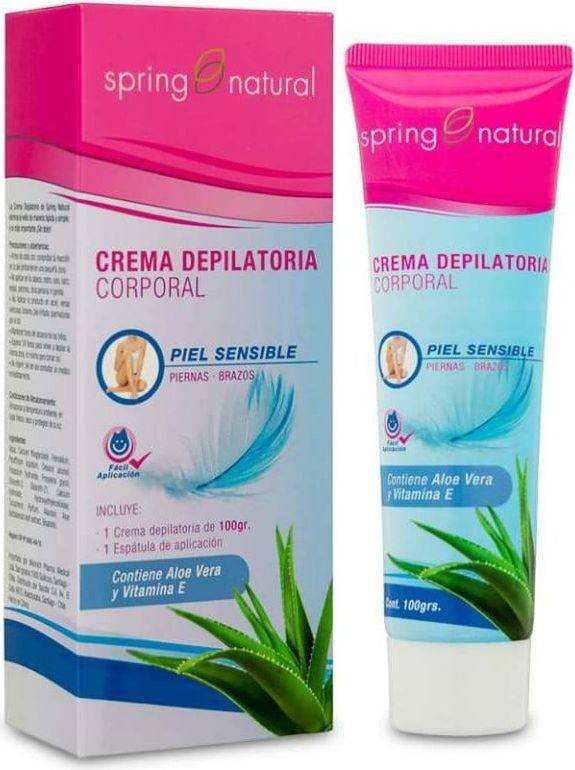 Spring Natural Crema Depilatoria Piel Sensible 100 gr