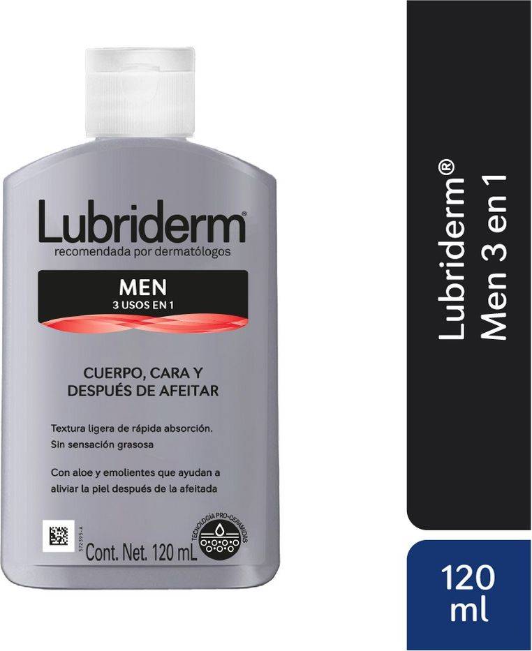 Lubriderm Men 3 en 1 Crema Corporal 120 ml
