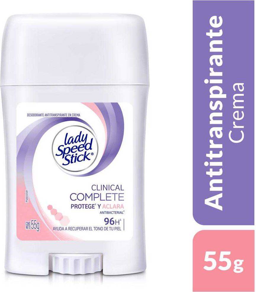Lady Speed Stick Clinical Complete Protege y Aclara 55g