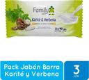 Pack 3 Jabon Barra Karite y Verbena