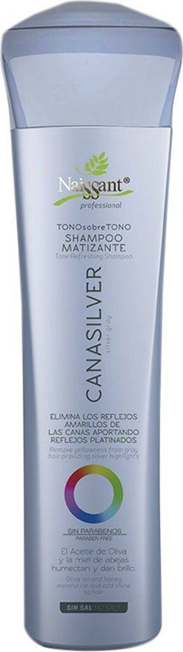 Naisant Tono Sobre Tono Shampoo Matizante Canas Silver 300 ml