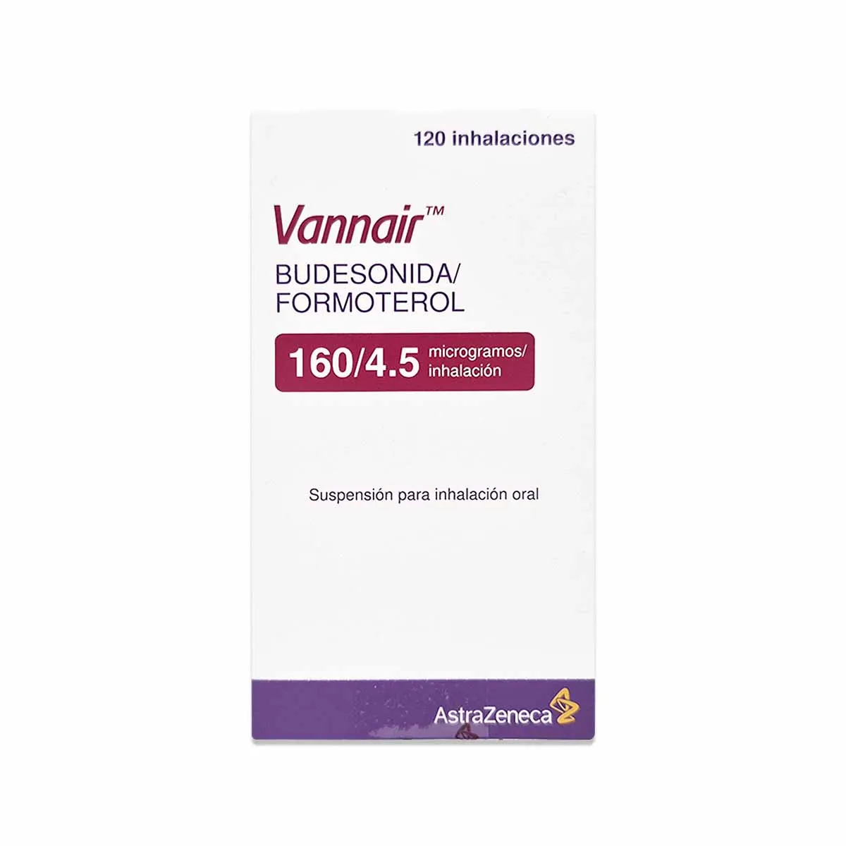 Vannair 160/4.5 mcg x 120 Inhalaciones - Budesonida + Formoterol