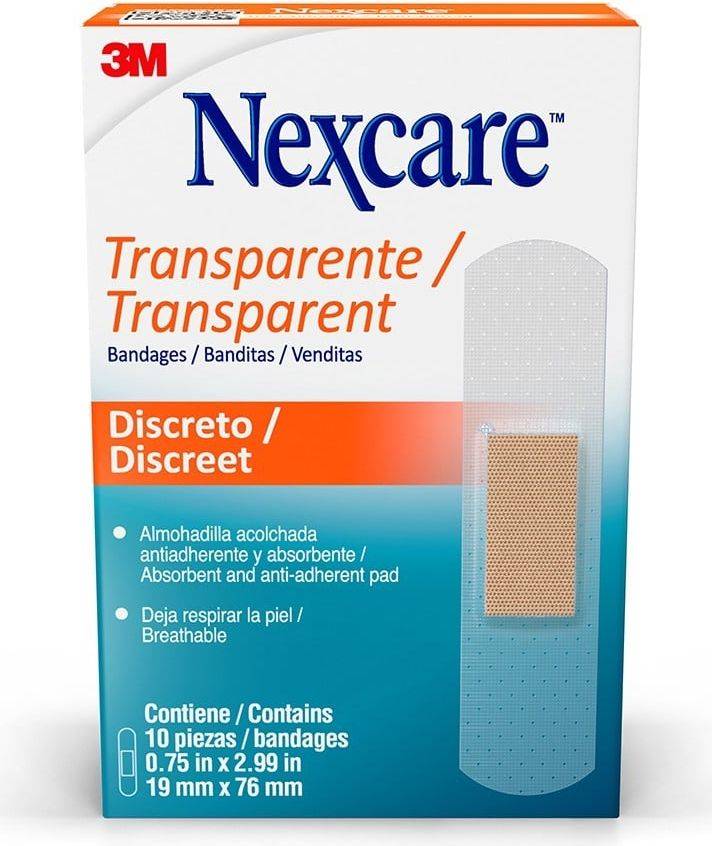 Nexcare Parche Plástico Transparente 10 Unidades