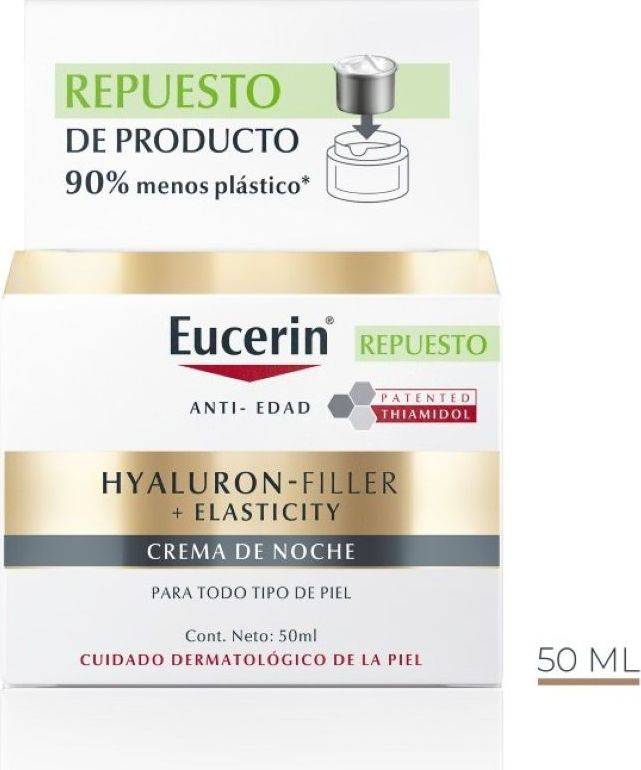 Eucerin Hyaluron-Filler + Elasticity Crema Noche Repuesto 50 ml