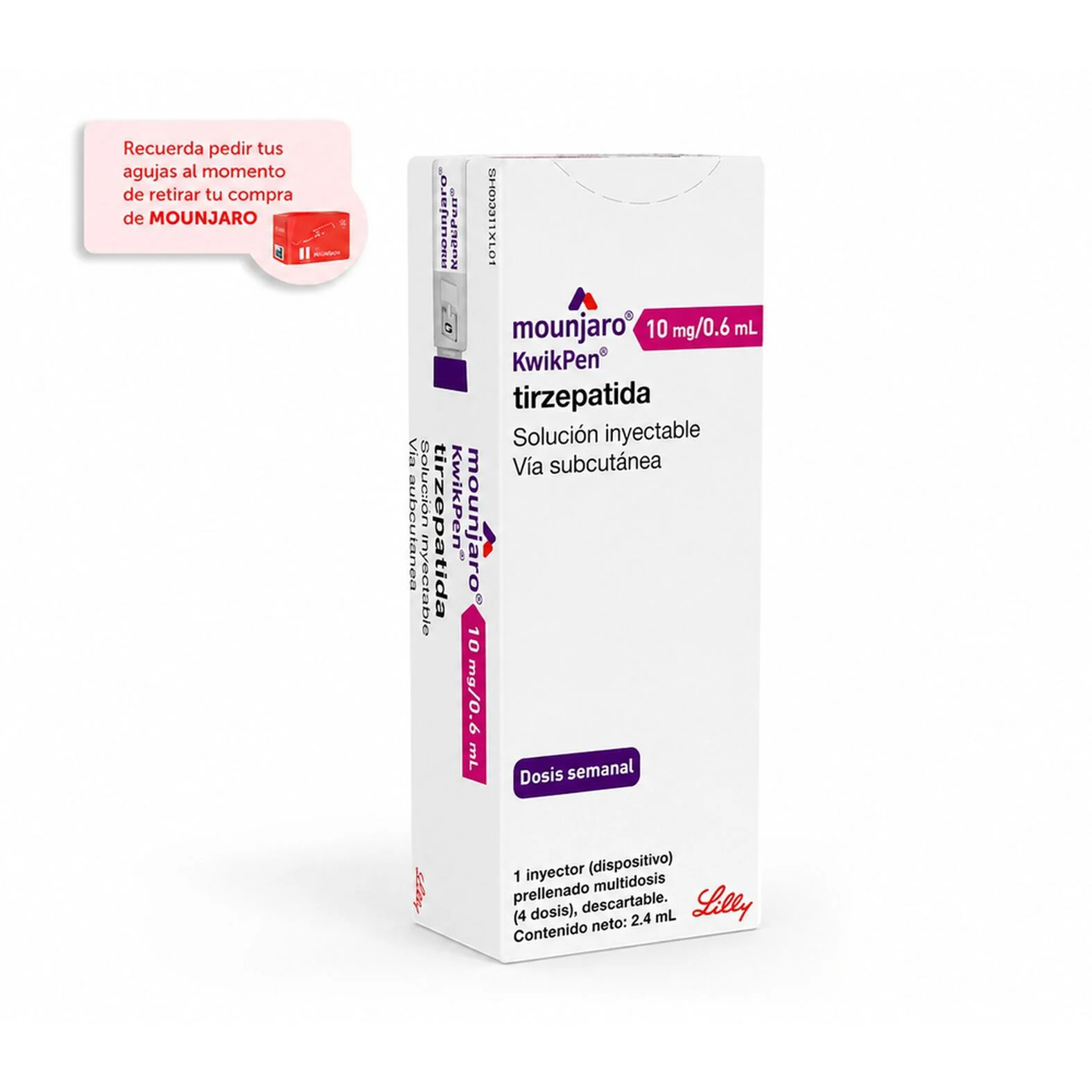Mounjaro KwikPen 10 mg/0.6 ml 4 Dosis - Tirzepatida