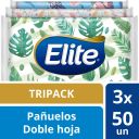 Elite Pack Familiar Pañuelos Desechables 50 unidades - 3 paquetes