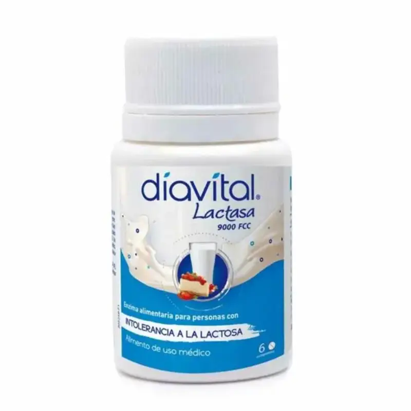 Diavital Lactasa Pocket 9.000 FCC 6 Comprimidos - Enzima Lactasa
