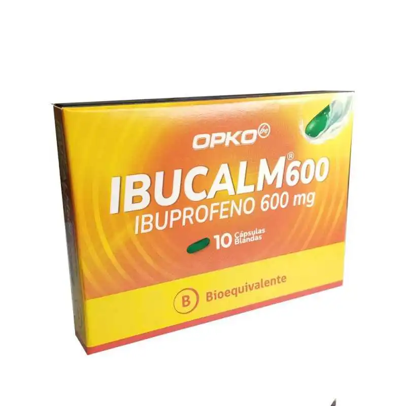 Ibucalm 600 mg x 10 Cápsulas Blandas - Ibuprofeno