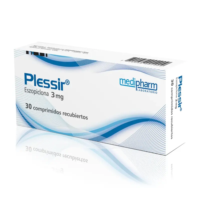 Plessir 3 mg x 30 Comprimidos Recubiertos - Eszopiclona