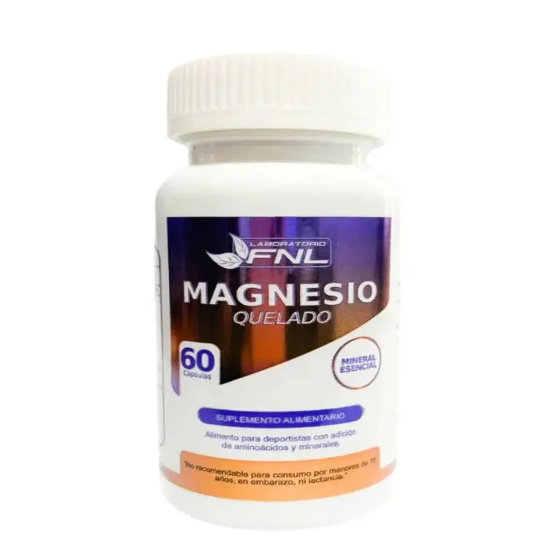 FNL Magnesio Aminoquelado x 60 Cápsulas - Suplemento Alimentario