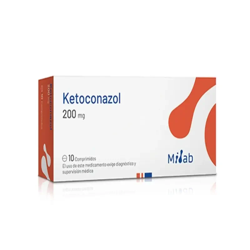 Ketoconazol 200 mg x 10 Comprimidos - Antimicótico Oral