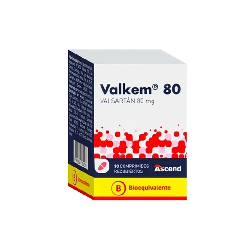 Valkem 80 mg x 30 Comprimidos - Valsartán