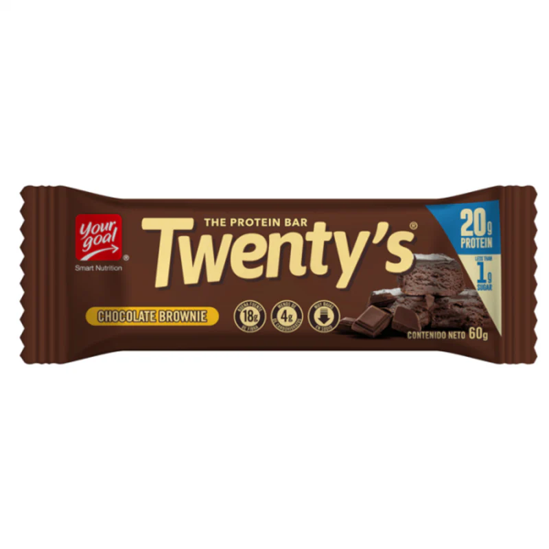 Twenty's Chocolate Brownie 60 g - Yourgoal Barra Proteica