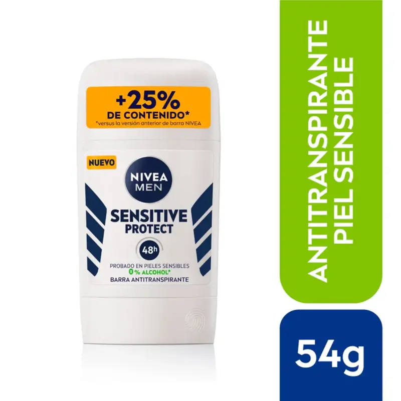Nivea Men Sensitive Protect Barra Antitranspirante 54 g