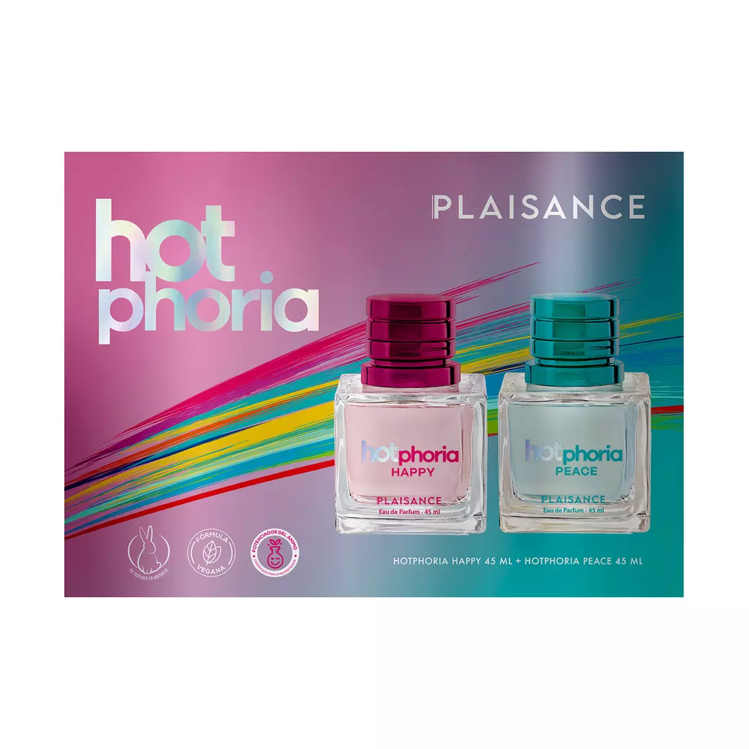 Plaisance Hot Phoria Happy + Peace Eau de Parfum 50ml Pack