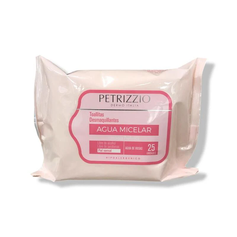 Petrizzio Toallitas Desmaquillantes Agua Micelar 25 unidades