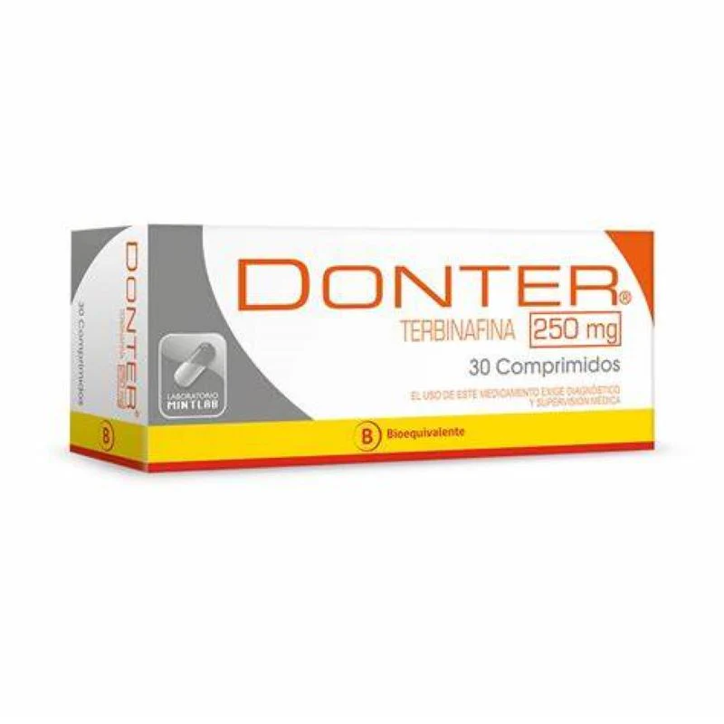 Donter 250 mg x 30 Comprimidos - Terbinafina