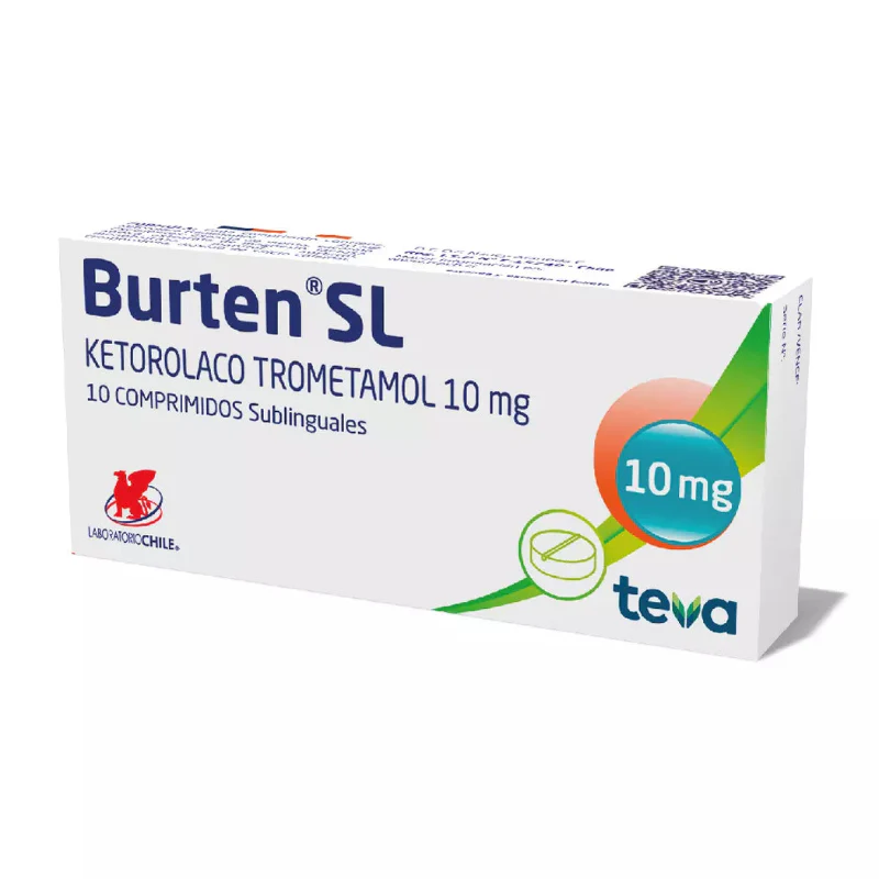 Burten SL 10 mg x 10 Comprimidos Sublinguales - Ketorolaco Trometamol