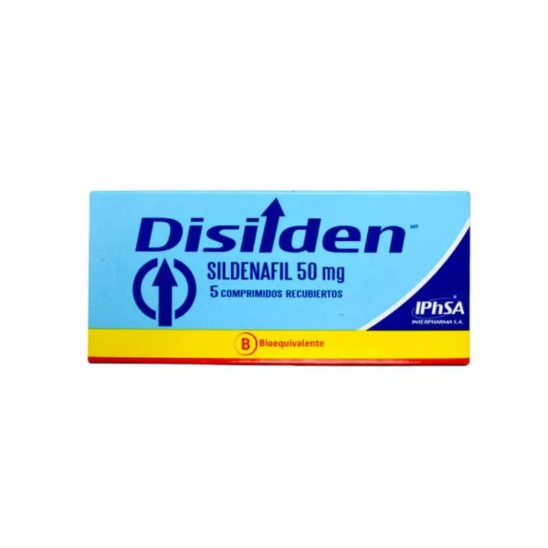 Disilden 50 mg x 5 Comprimidos - Sildenafil
