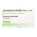 Diclofenaco Sódico Inyectable 75mg/3ml 5 ampollas