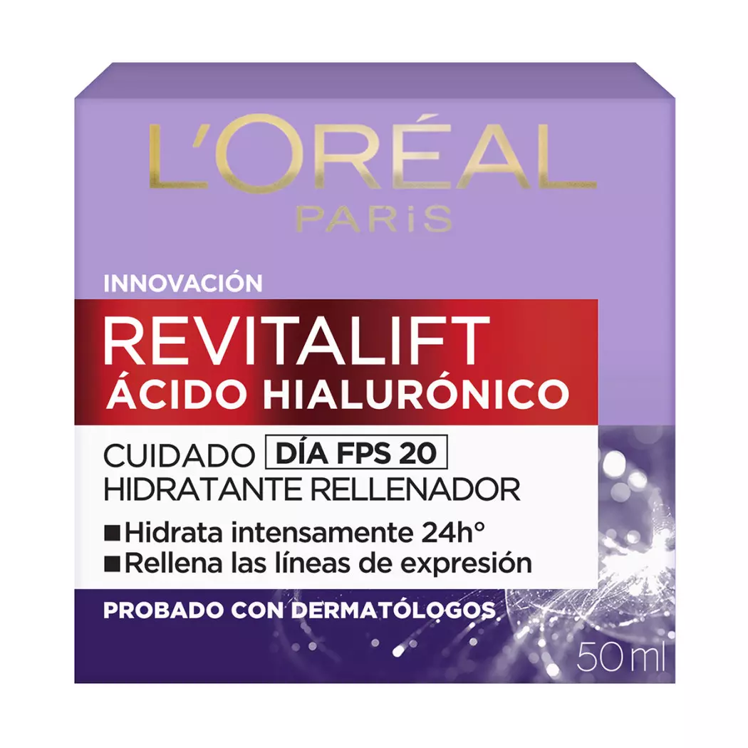 L'Oréal Paris Revitalift Ácido Hialurónico Crema Día FPS 20 50 ml