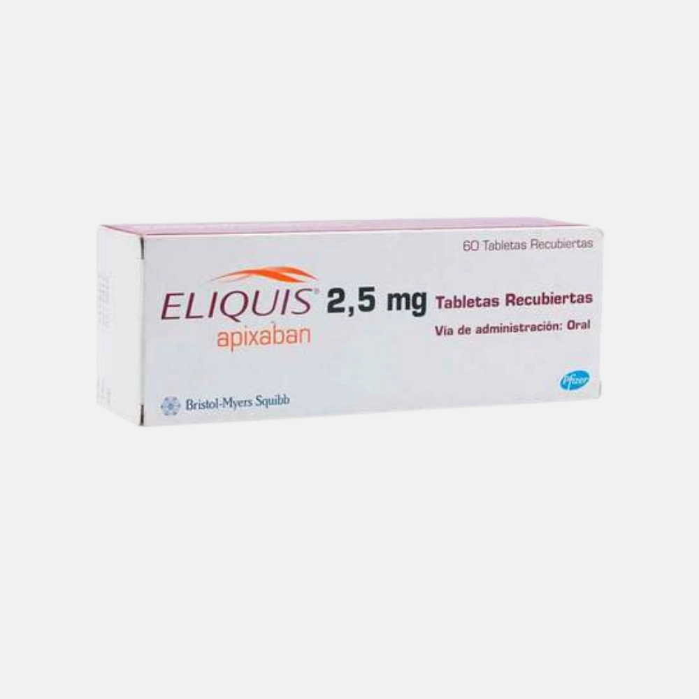 Eliquis 2.5 mg x 60 Comprimidos Recubiertos - Apixaban