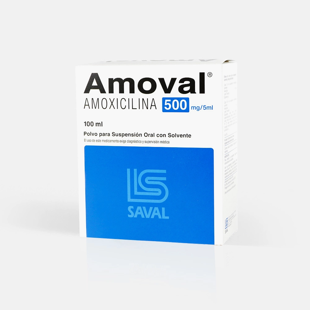 Amoval 500 mg/5 ml x 100 ml Suspensión Oral - Amoxicilina